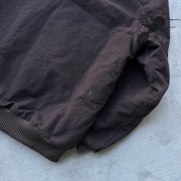 Vintage Y2K Carhartt J130 DKB brown hooded work wear jacket - Picture 8 of 8